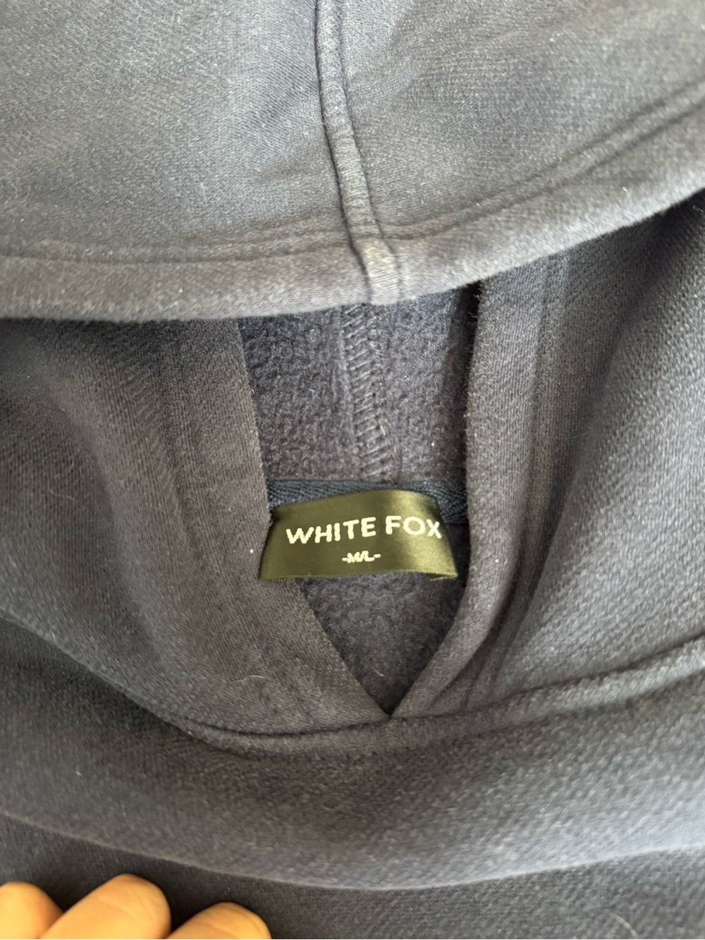 White Fox Boutique Season 7 Navy And Light Blue Hoodie Size M/L - Picture 5 of 7